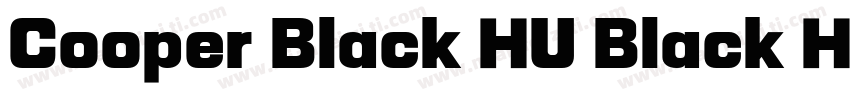 Cooper Black HU Black Headline字体转换
